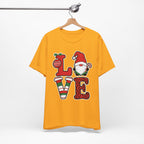 Christmas LOVE T-Shirt / Santa Gnome Holiday Graphic Tee