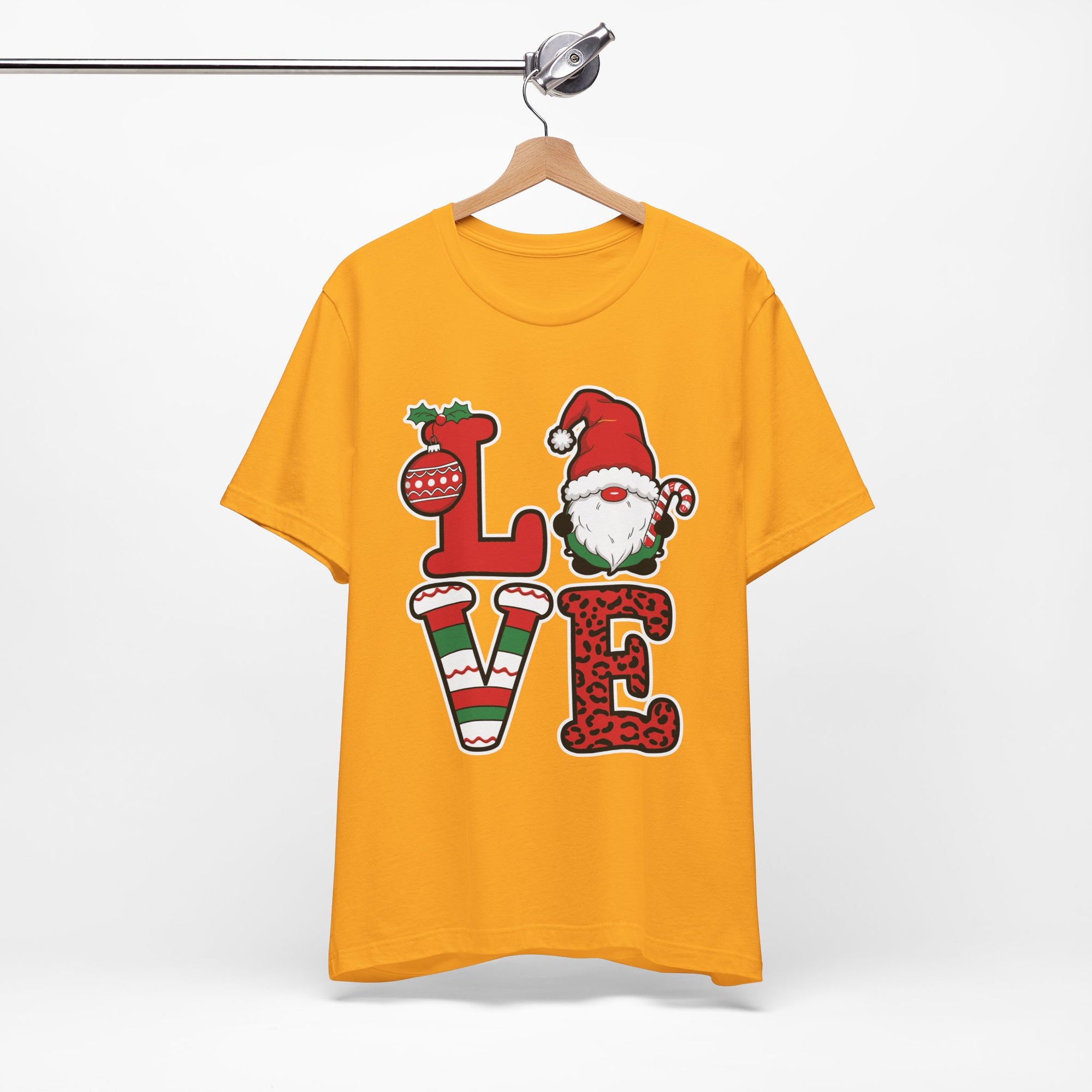 Christmas LOVE T-Shirt / Santa Gnome Holiday Graphic Tee
