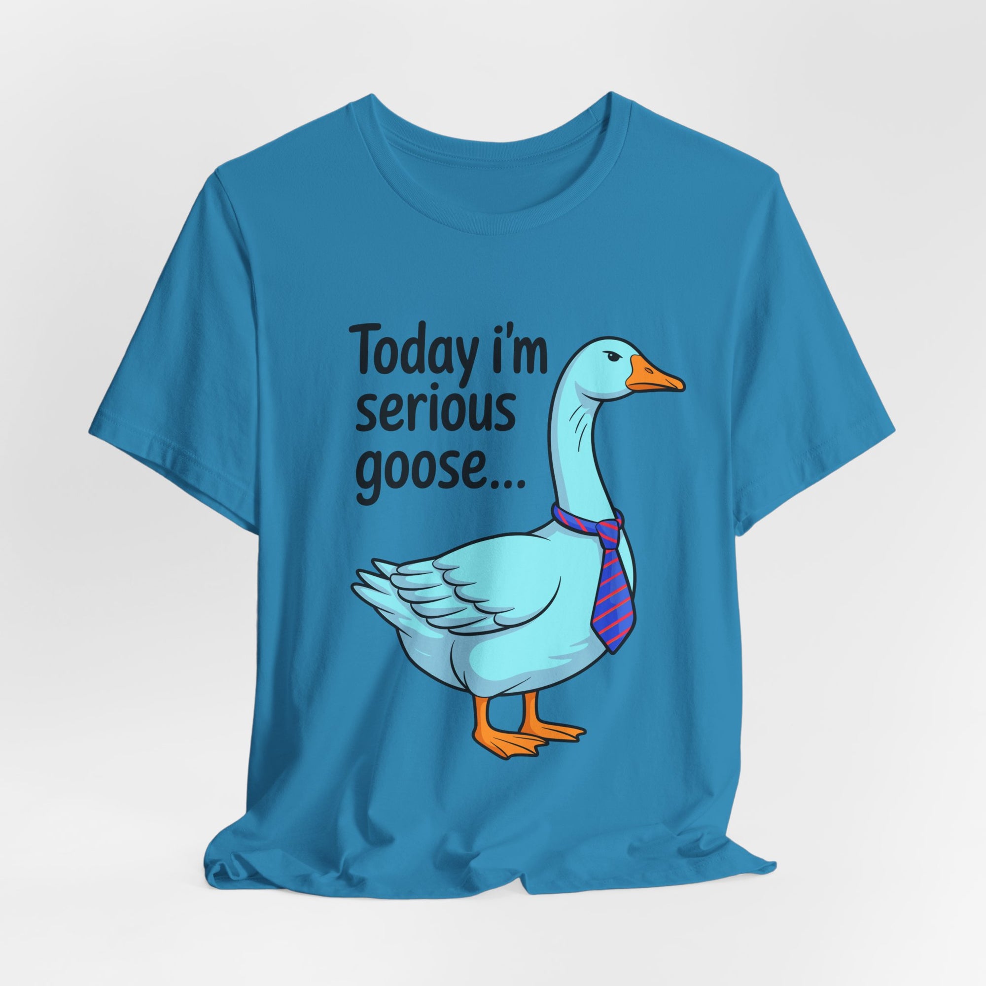 Serious Goose Humor Tee, Funny Graphic T-Shirt