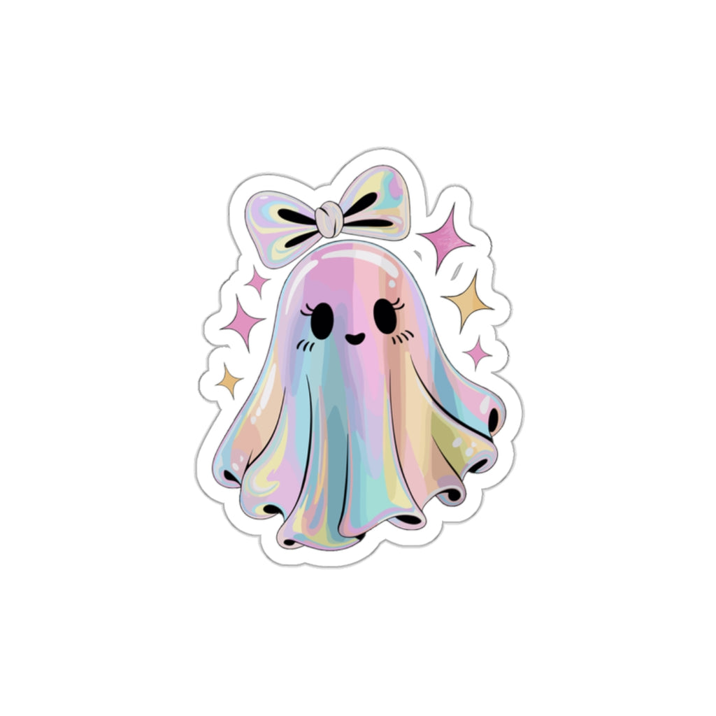 Cute Rainbow Ghost Stickers – Kawaii Halloween Fun Decor