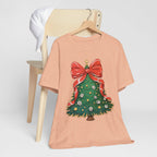 Christmas Tree Graphic Tee, Festive T-Shirt, Holiday Apparel, Unisex Christmas Shirt, Gift for Christmas Lovers, Seasonal Outfit