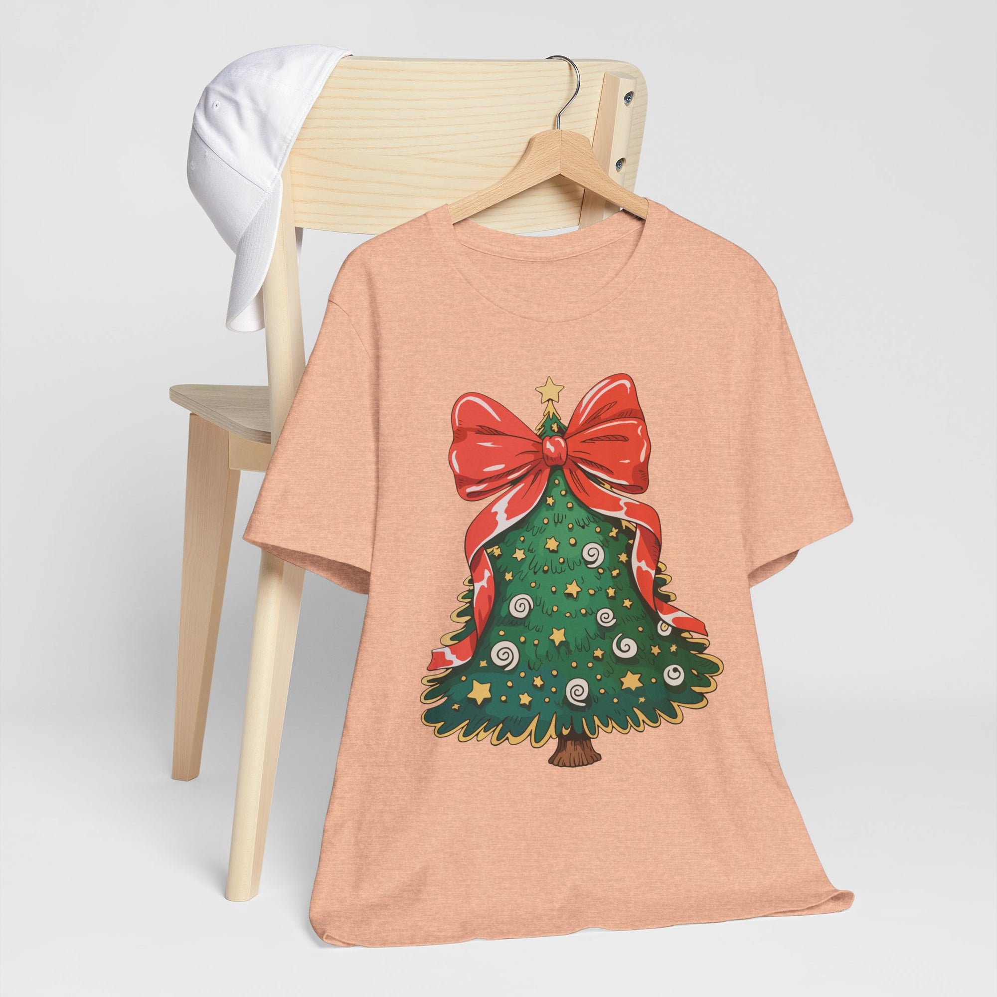 Christmas Tree Graphic Tee, Festive T-Shirt, Holiday Apparel, Unisex Christmas Shirt, Gift for Christmas Lovers, Seasonal Outfit