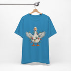 Festive Goose Holiday Graphic Tee – Cute Christmas Shirt