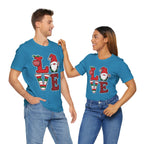 Christmas LOVE T-Shirt / Santa Gnome Holiday Graphic Tee
