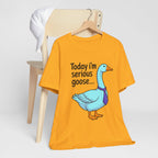 Serious Goose Humor Tee, Funny Graphic T-Shirt