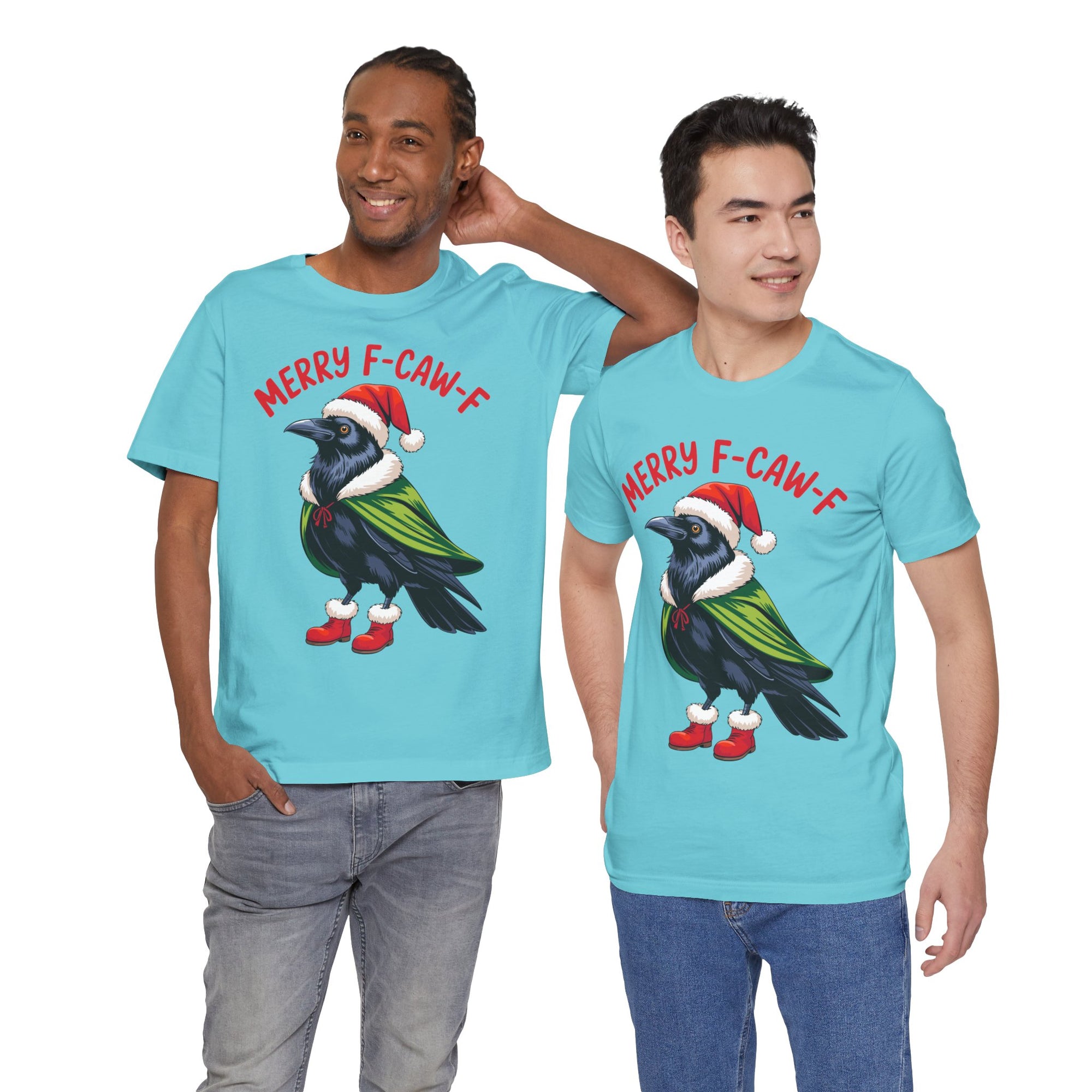 Merry F-Caw-F Crow Christmas Tee