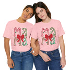 Festive Mama Tee - Holiday T-Shirt, Christmas Gift, Family Gathering, Casual Wear, Mom Shirt