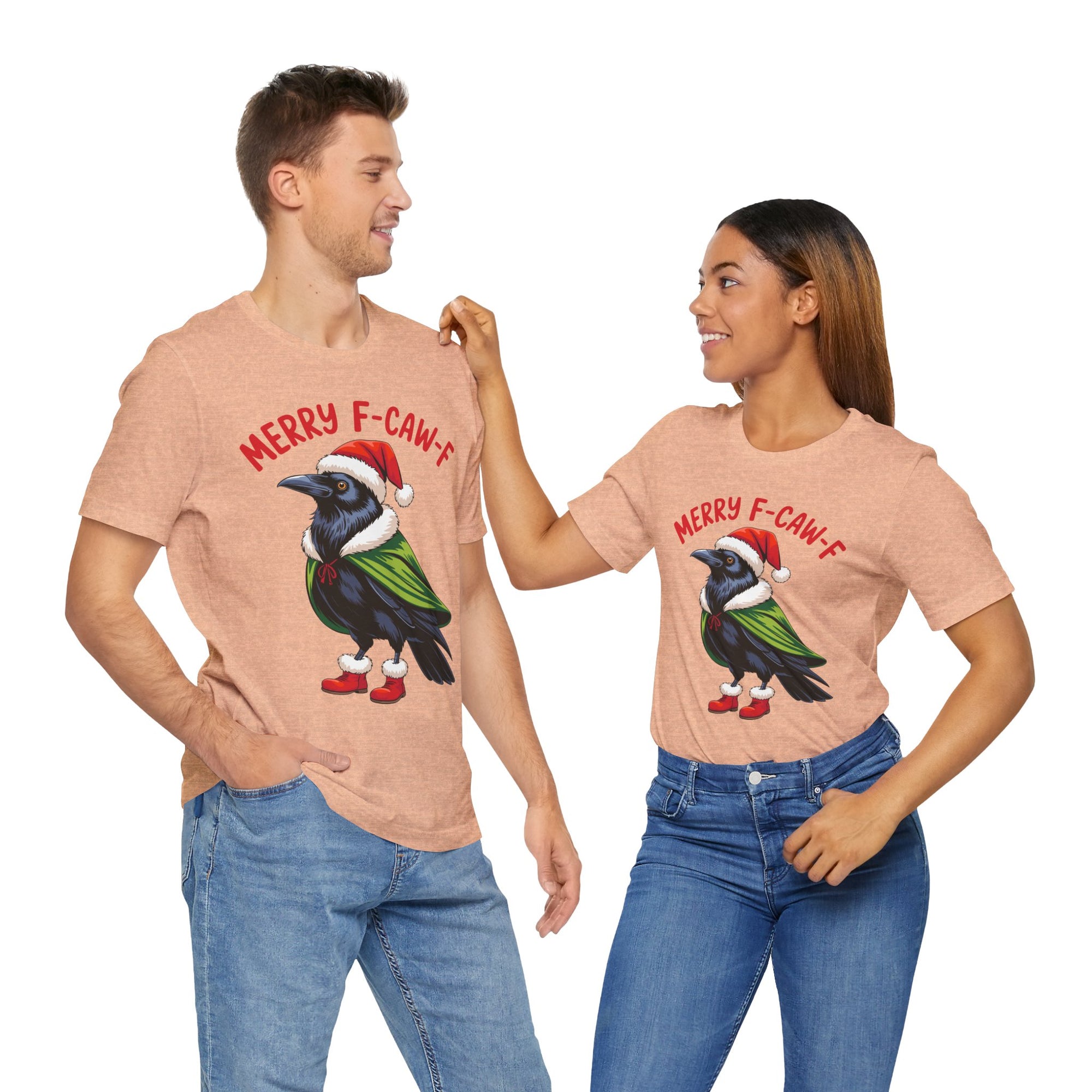 Merry F-Caw-F Crow Christmas Tee