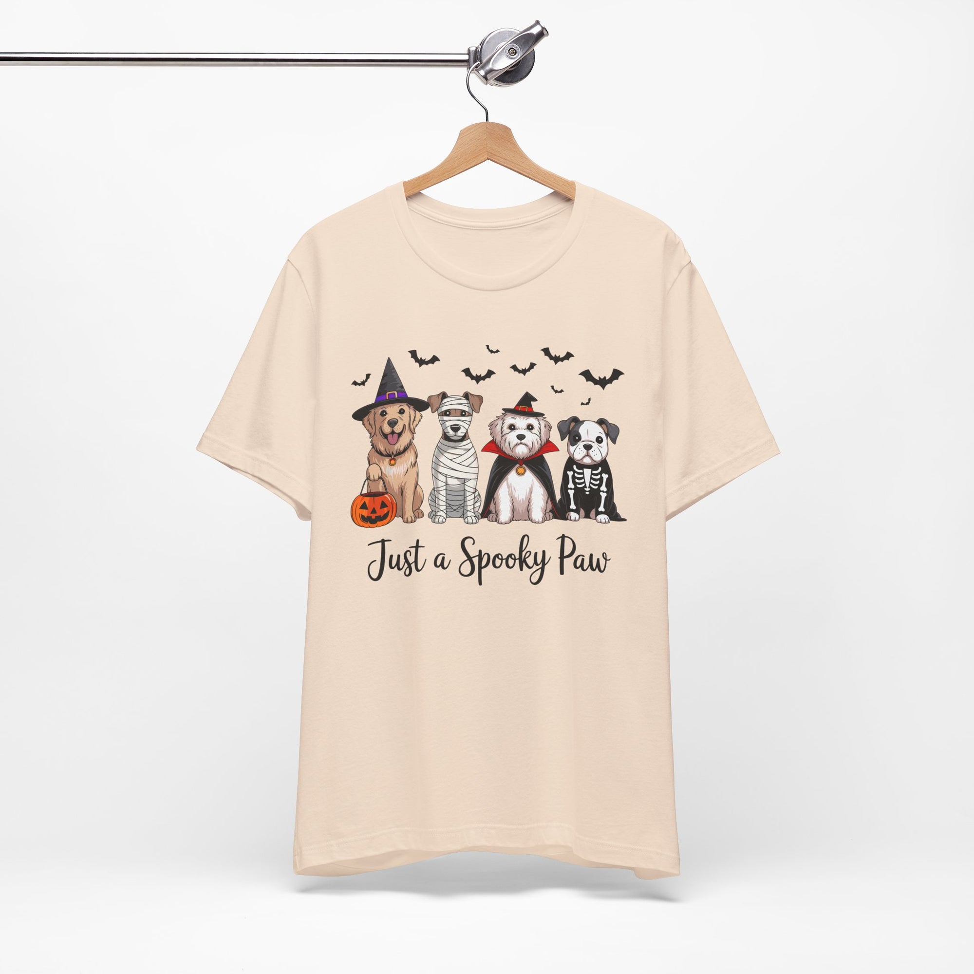 Dog Tee - Just a Spooky Paw, Unisex Halloween Pet Lover Gift, Dog Mom Shirt