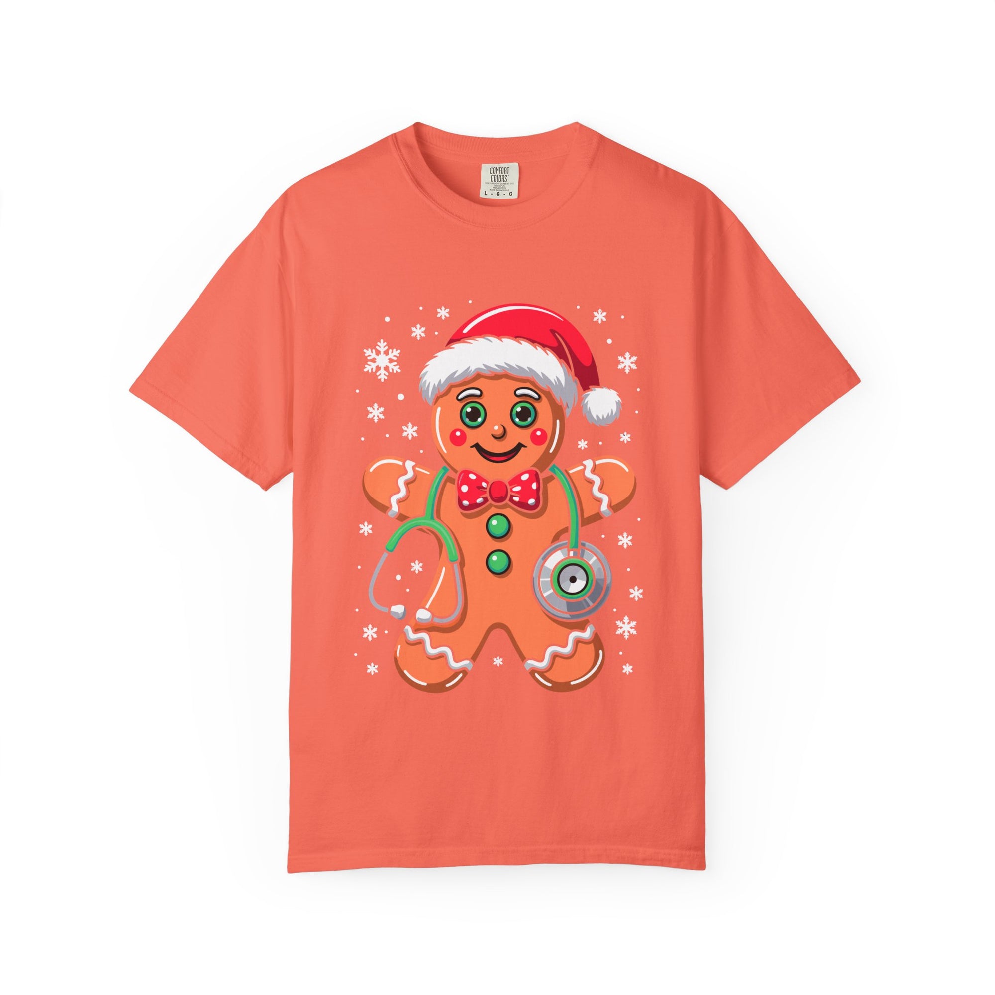 Gingerbread Holiday T-shirt, Festive Tee, Christmas Shirt