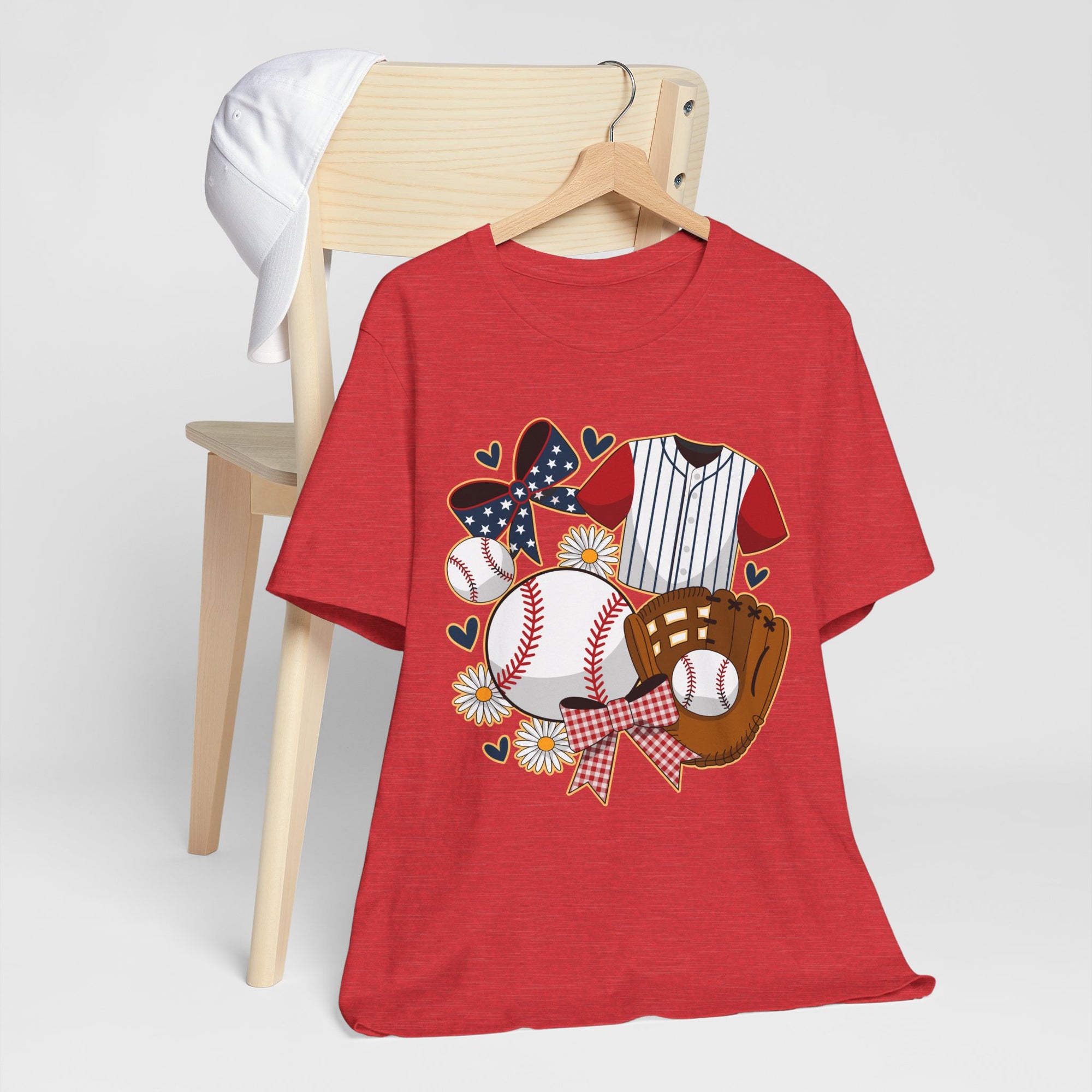 Baseball-Themed Unisex Jersey Tee, Perfect for Sports Fans, Great Gift for Game Days, Soft Cotton T-Shirt for Comfort.