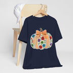 Floral Pumpkin Tee - Fall Fashion