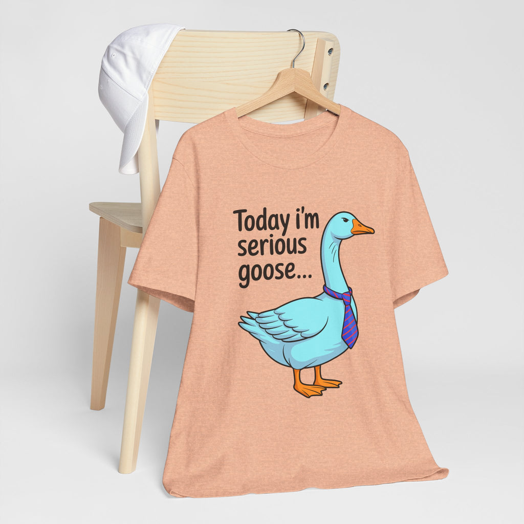 Serious Goose Humor Tee, Funny Graphic T-Shirt