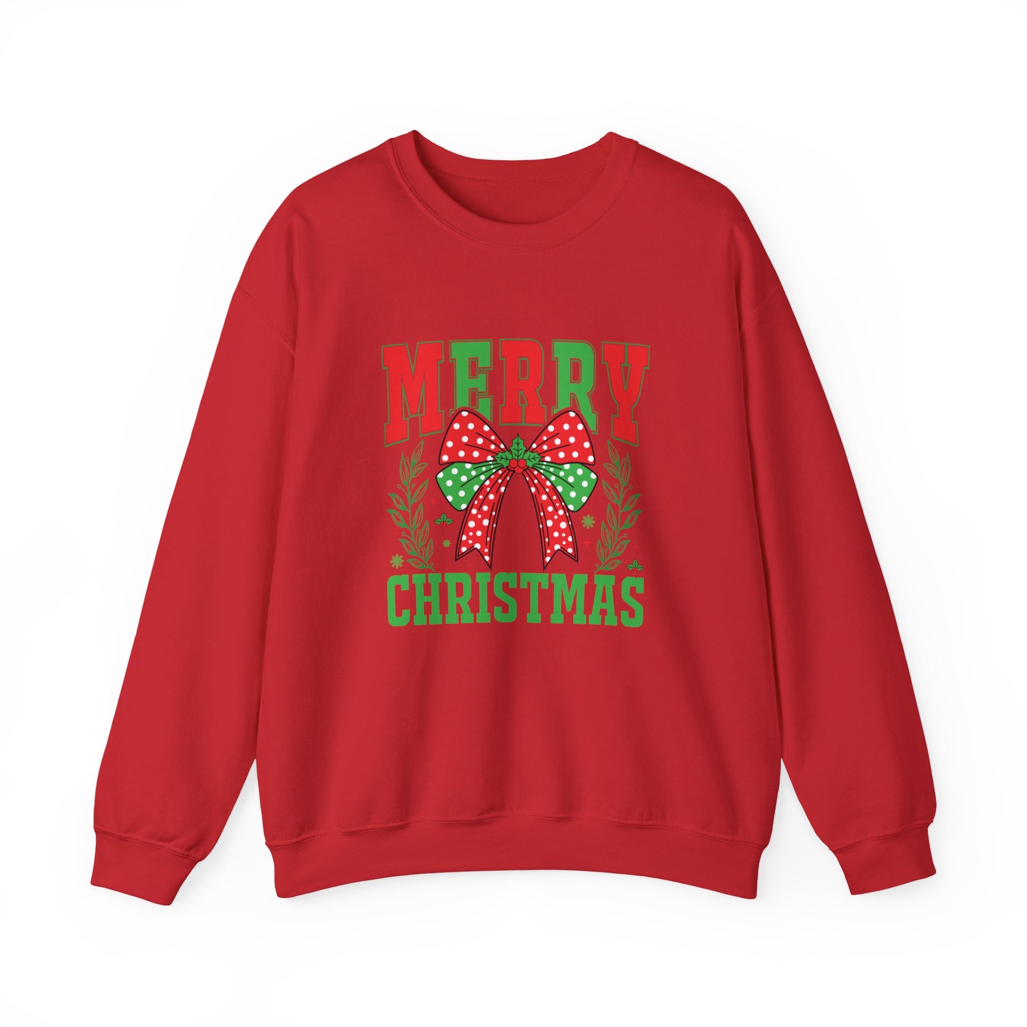 Merry Christmas Crewneck Sweatshirt - Holiday Gift, Cozy Casual Wear Christmas Sweater
