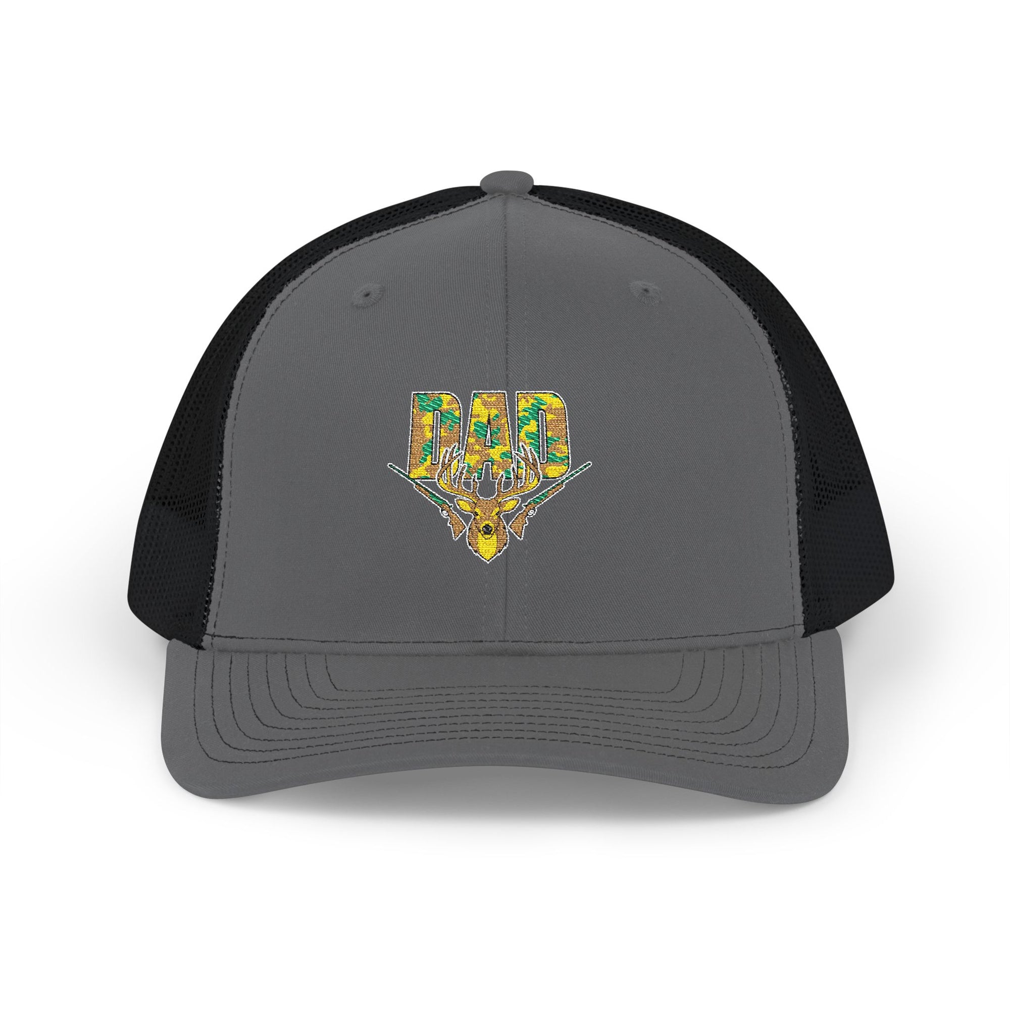 DAD Floral Snapback Trucker Cap, Embroidered Dad Hat, Father's Day Gift, Casual Sun Hat, Spring Outdoor Accessory