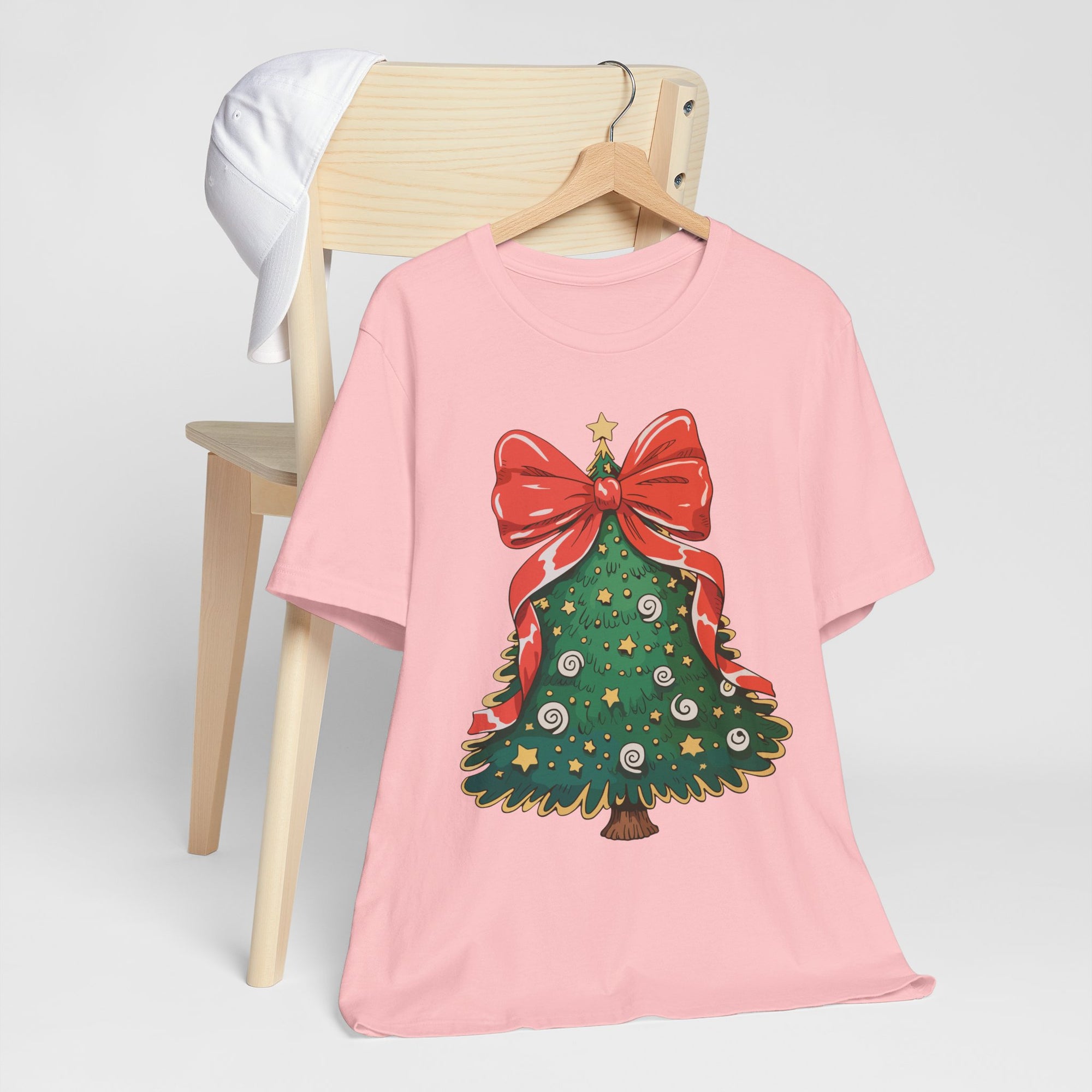 Christmas Tree Graphic Tee, Festive T-Shirt, Holiday Apparel, Unisex Christmas Shirt, Gift for Christmas Lovers, Seasonal Outfit