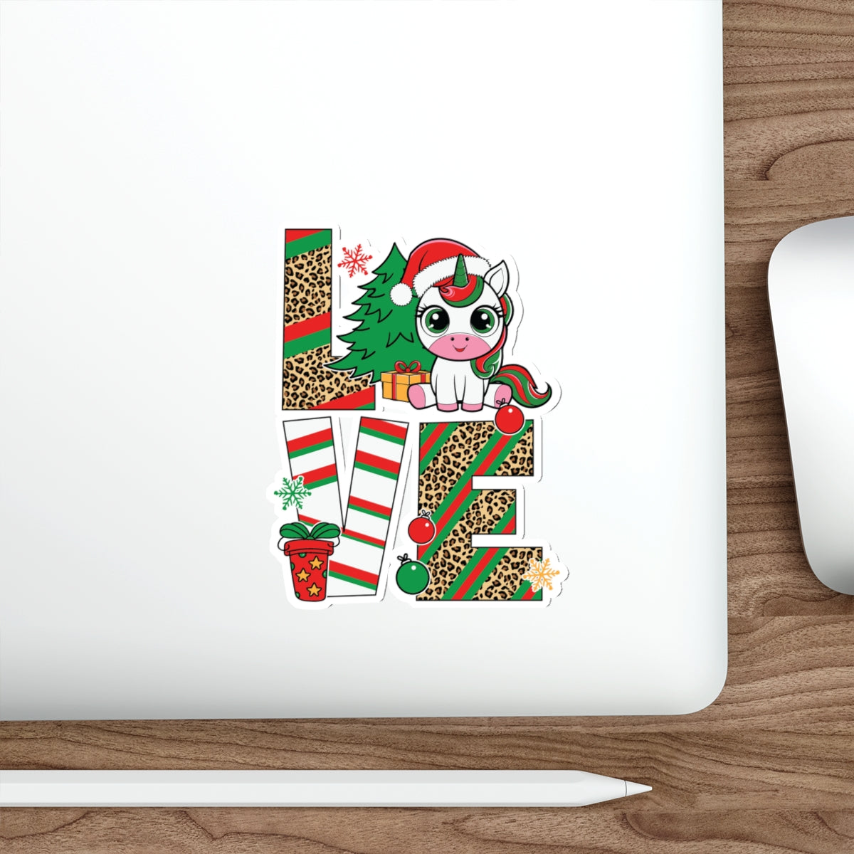 Festive Die-Cut Stickers, Cute Christmas Stickers, Holiday Decor, Gift Wrap Accents, Stocking Stuffers, Laptop Accessories