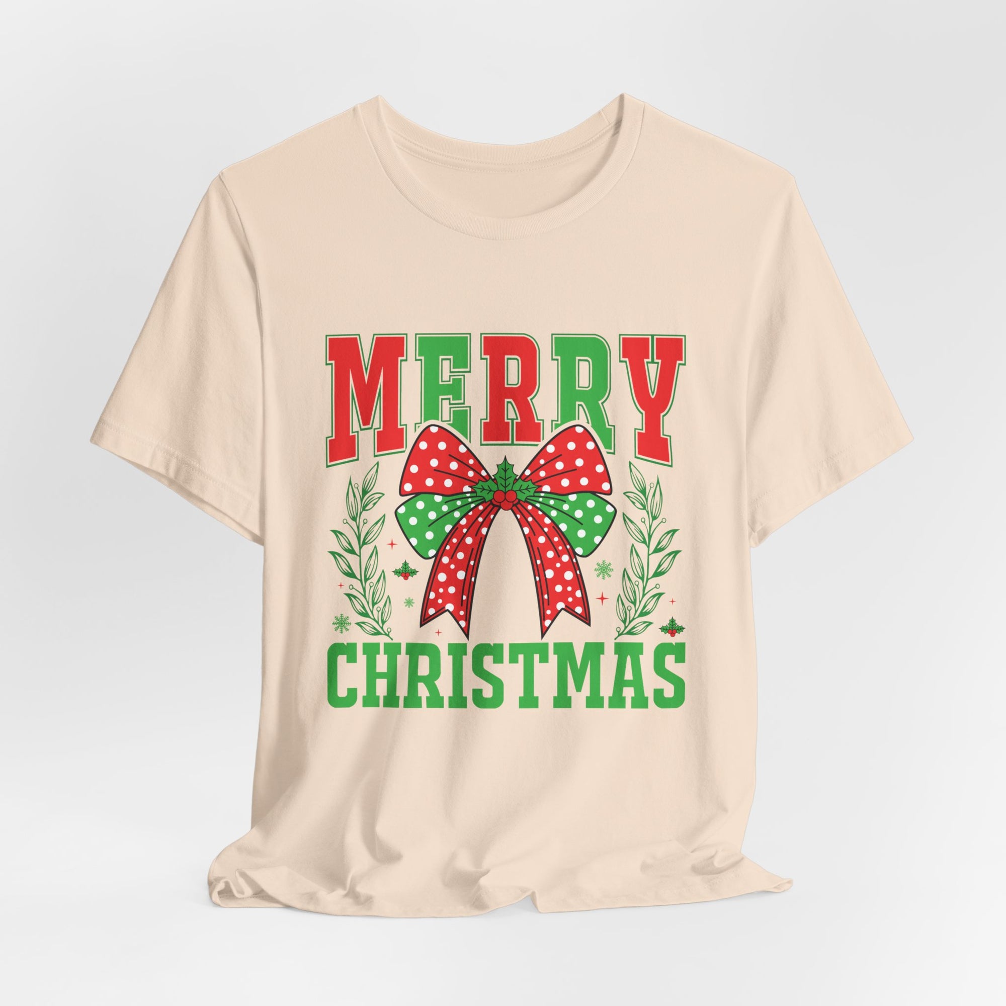 Merry Christmas Unisex Short Sleeve Tee, Holiday Shirt, Christmas Gift, Casual Wear, Family Matching Outfits