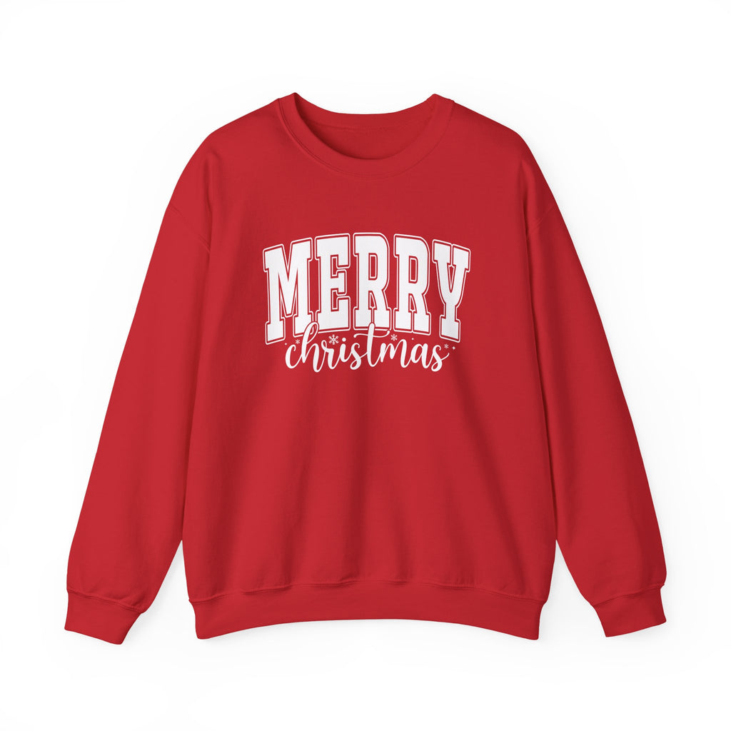 Merry Christmas Crewneck Sweatshirt, Cozy Holiday Gift