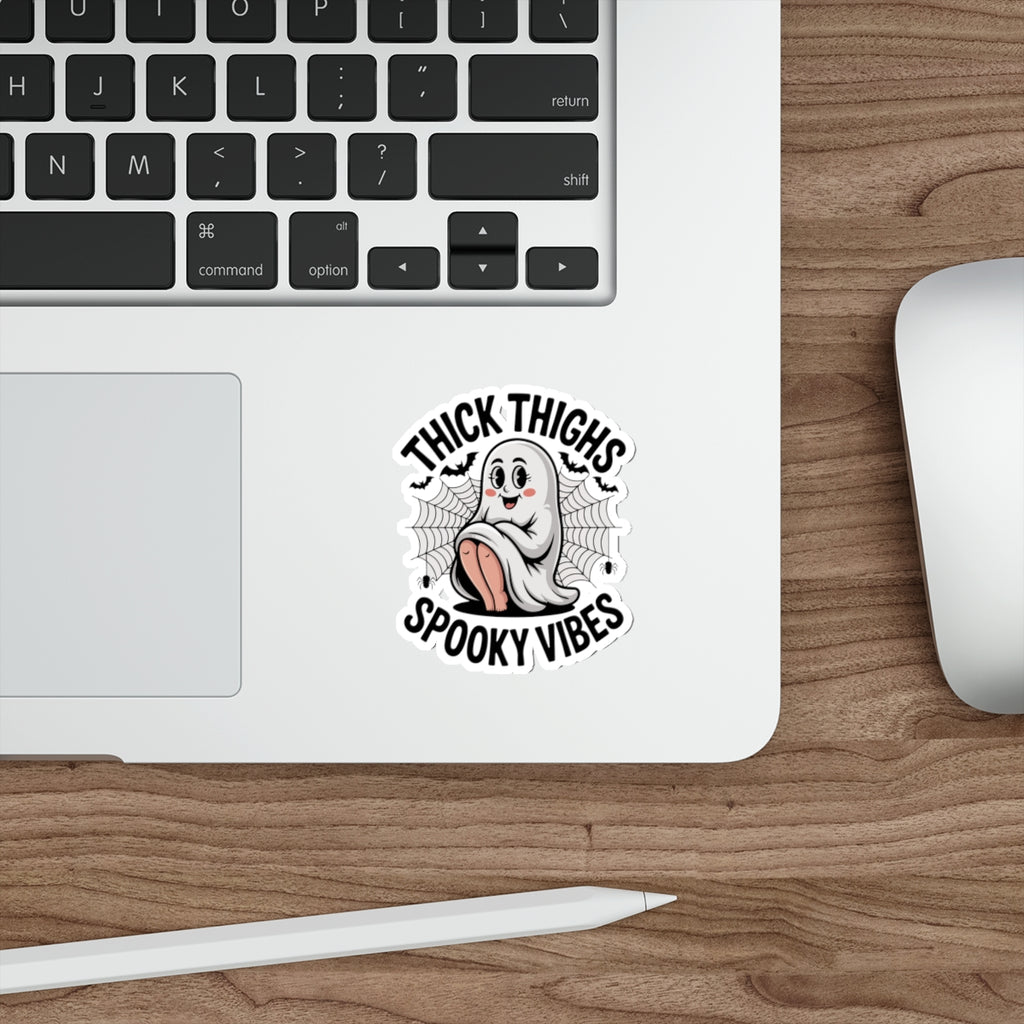 Cute Ghost Die-Cut Stickers | Spooky Vibes | Halloween Decor, Gift for Her, Fun Planner Accessories, Laptop Stickers, Seasonal Art