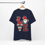 Christmas LOVE T-Shirt / Santa Gnome Holiday Graphic Tee