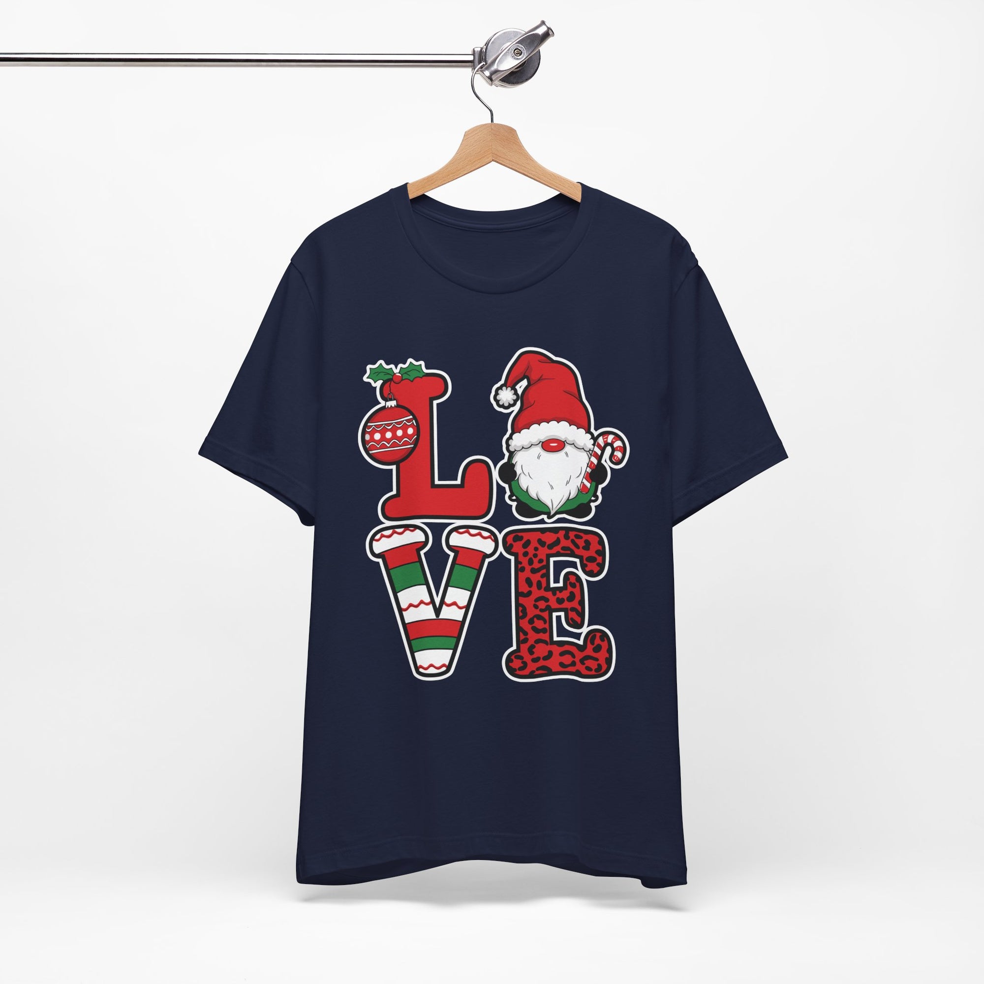Christmas LOVE T-Shirt / Santa Gnome Holiday Graphic Tee
