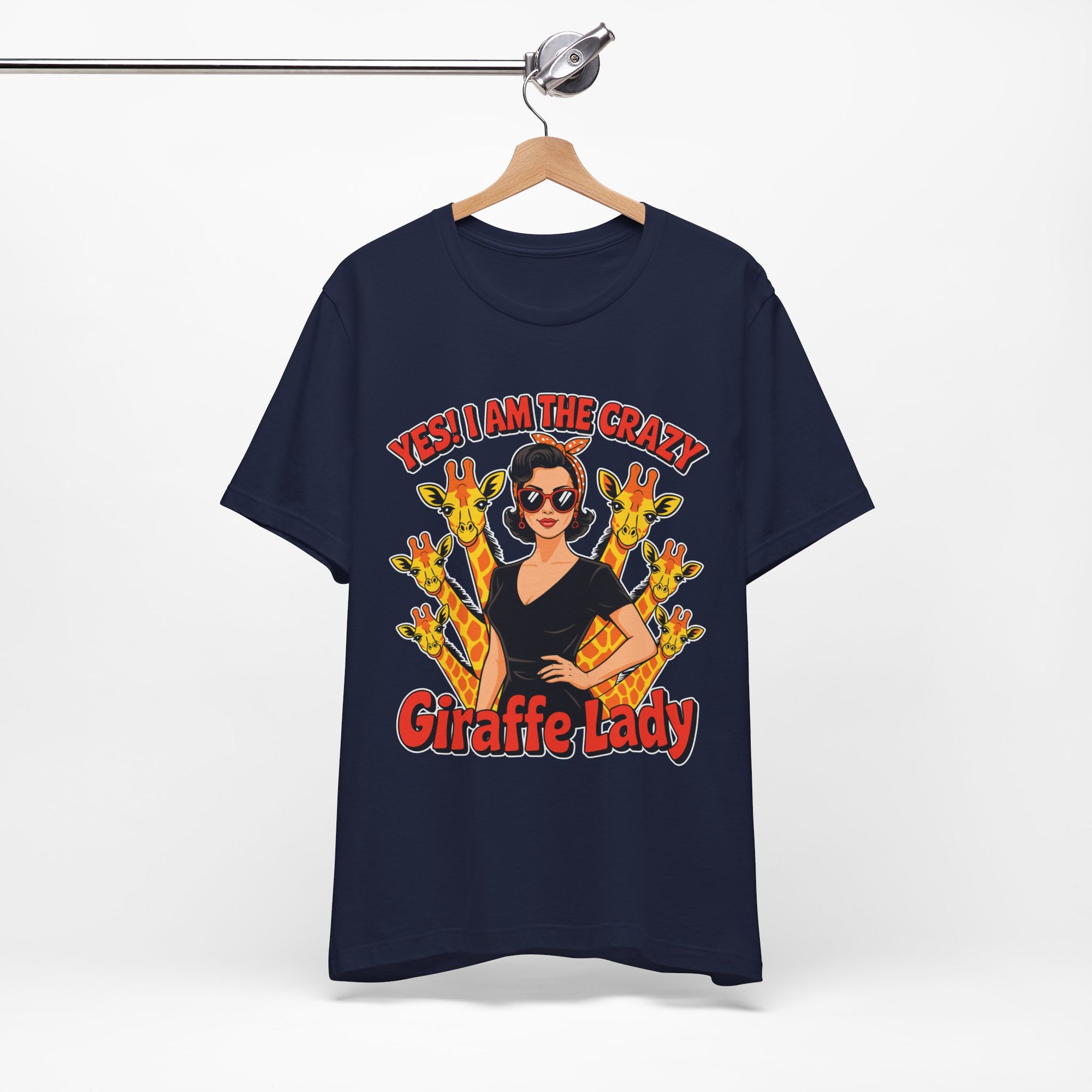 Yes I Am The Crazy Giraffe Lady T-Shirt