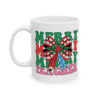 Merry Christmas Teacher Mug – Festive Holiday Coffee Cup Gift