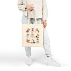 Cotton Canvas Tote Bag - Cute Ghosts Halloween Gift