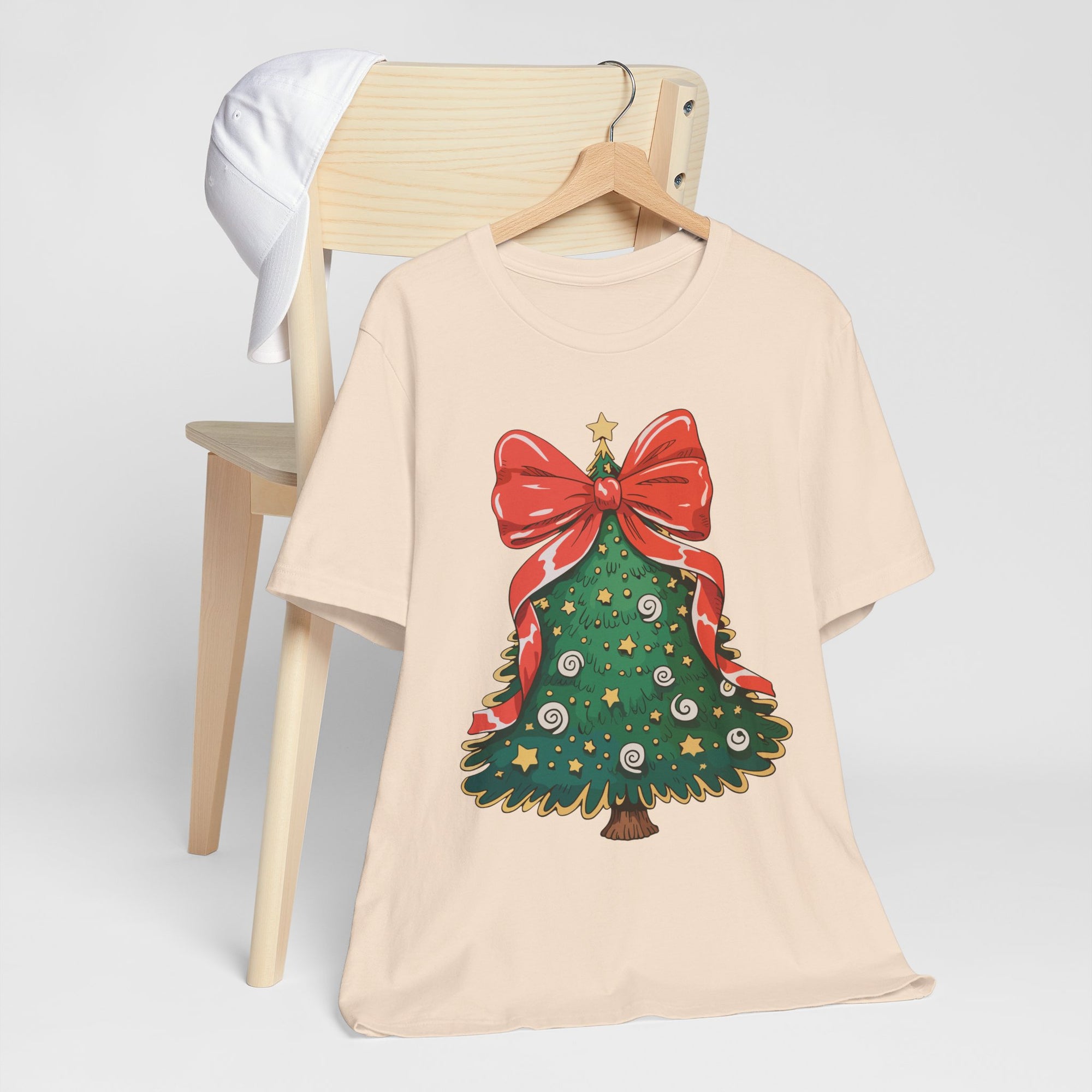 Christmas Tree Graphic Tee, Festive T-Shirt, Holiday Apparel, Unisex Christmas Shirt, Gift for Christmas Lovers, Seasonal Outfit