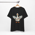 Festive Goose Holiday Graphic Tee – Cute Christmas Shirt