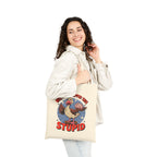 Funny Cotton Canvas Tote Bag, Reusable Shopping Bag