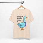 Serious Goose Humor Tee, Funny Graphic T-Shirt