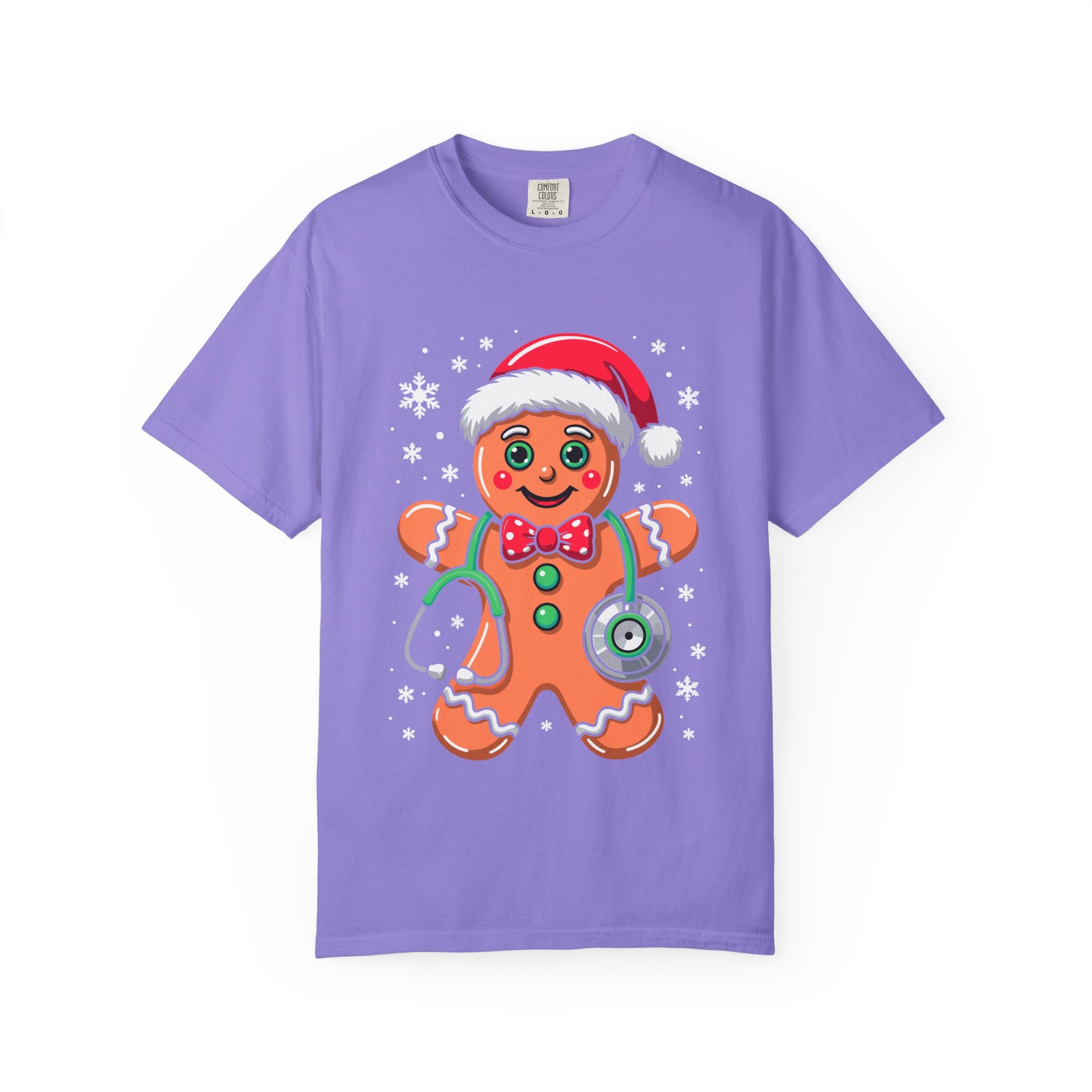Gingerbread Holiday T-shirt, Festive Tee, Christmas Shirt