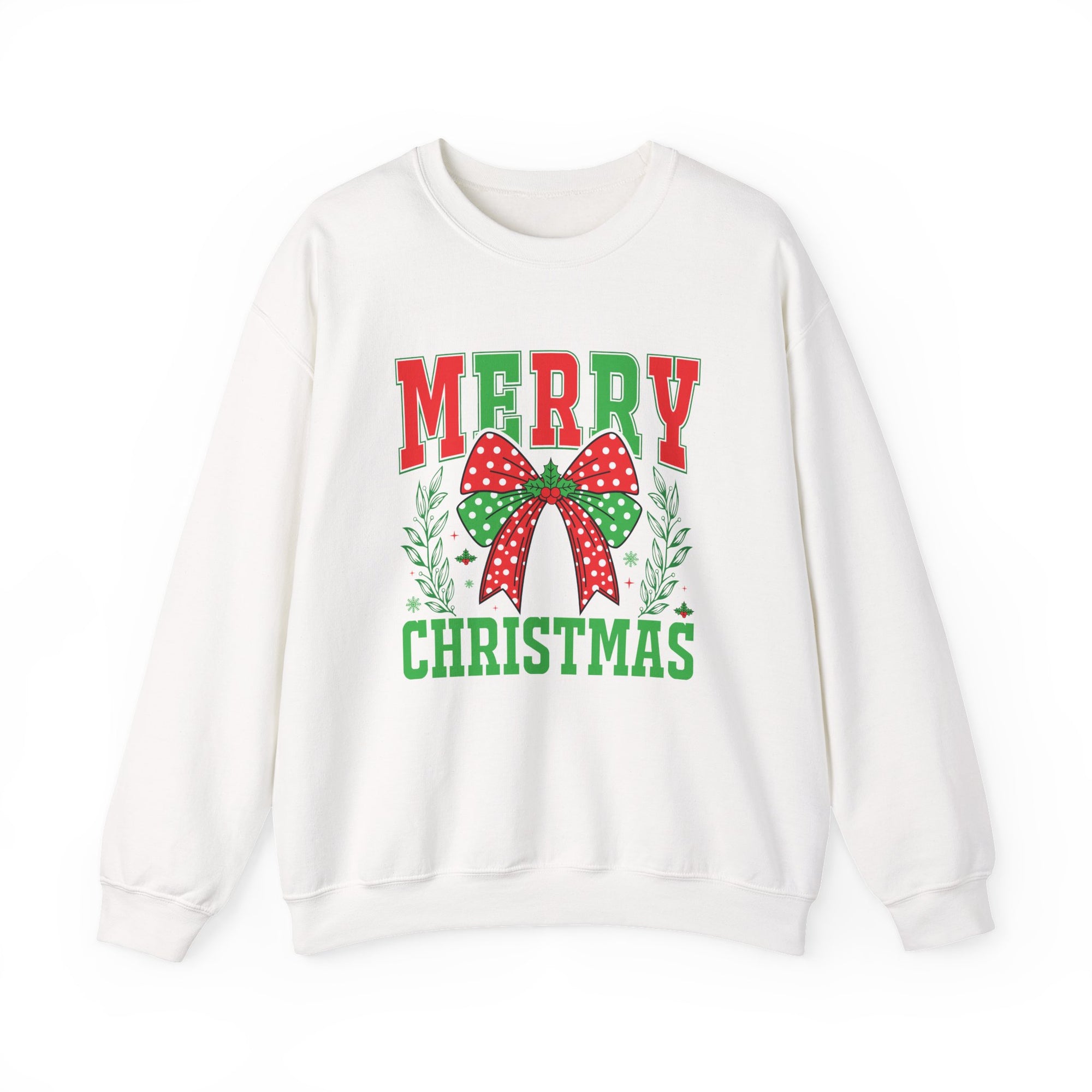 Merry Christmas Crewneck Sweatshirt, Holiday Apparel