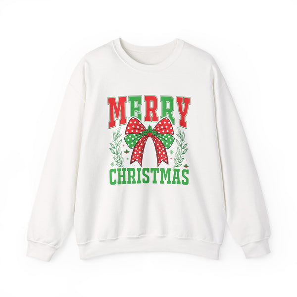 Merry Christmas Crewneck Sweatshirt, Holiday Apparel