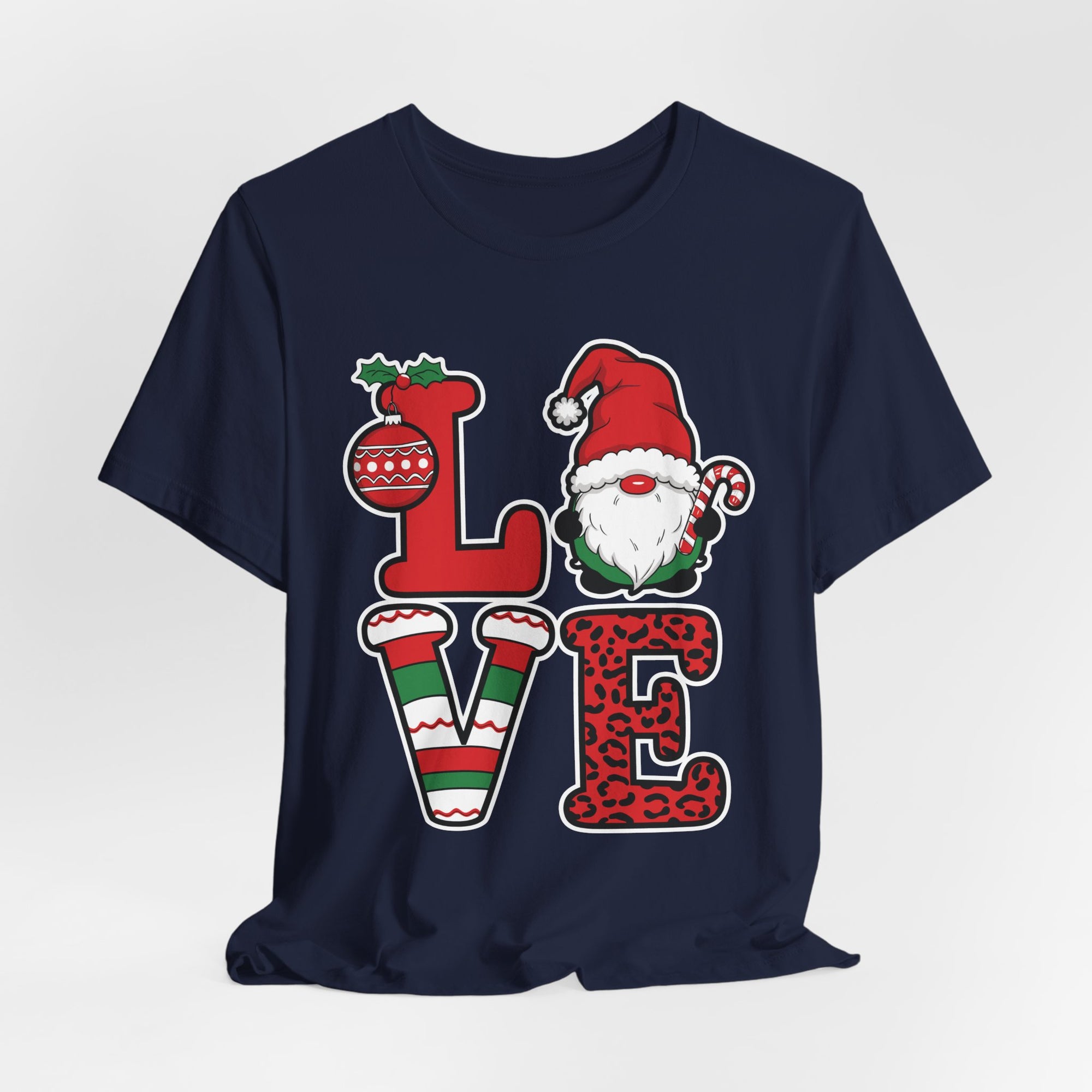 Christmas LOVE T-Shirt / Santa Gnome Holiday Graphic Tee