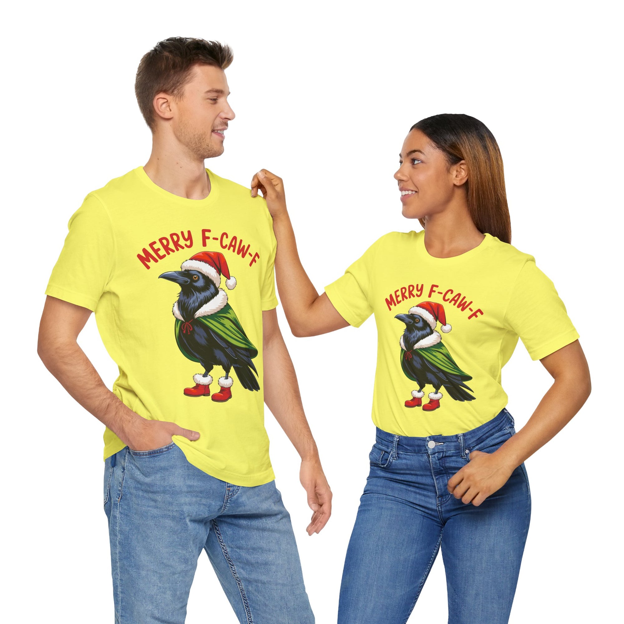 Merry F-Caw-F Crow Christmas Tee