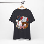 Baseball-Themed Unisex Jersey Tee, Perfect for Sports Fans, Great Gift for Game Days, Soft Cotton T-Shirt for Comfort.