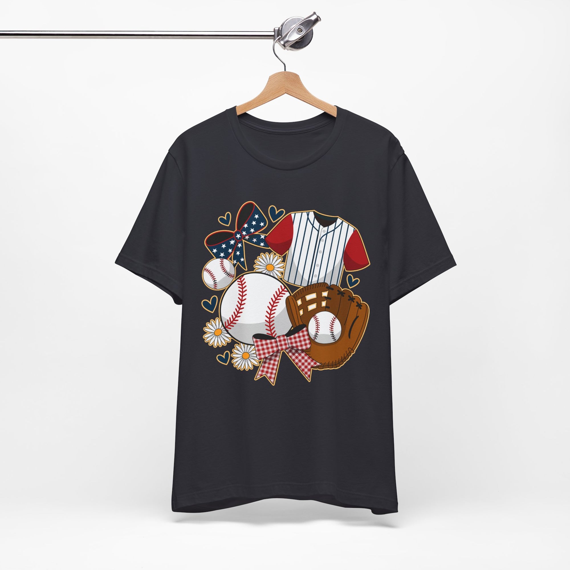 Baseball-Themed Unisex Jersey Tee, Perfect for Sports Fans, Great Gift for Game Days, Soft Cotton T-Shirt for Comfort.