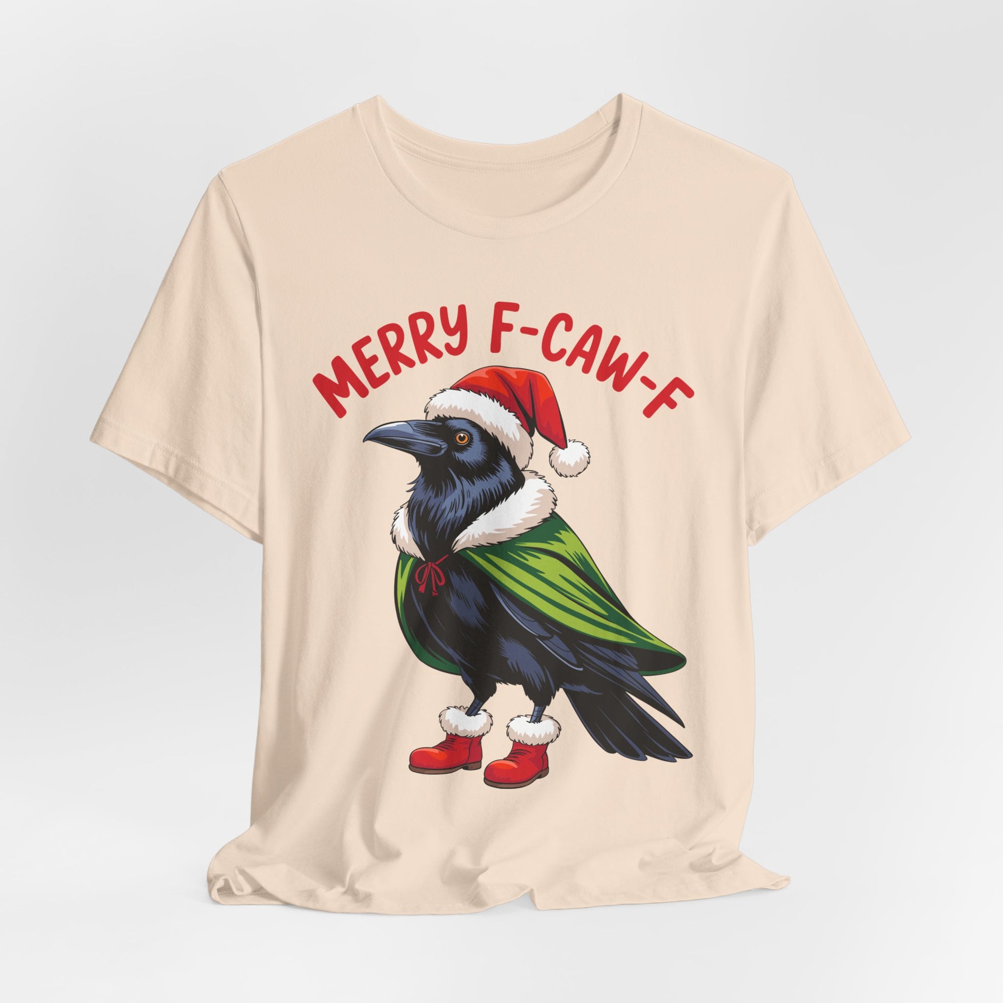 Merry F-Caw-F Crow Christmas Tee