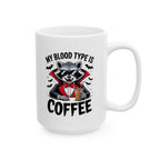 Vampire Raccoon Coffee Funny Halloween Coffee Mug