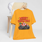 Merry Christmas Monster Truck  Festive Holiday Graphic Shirt