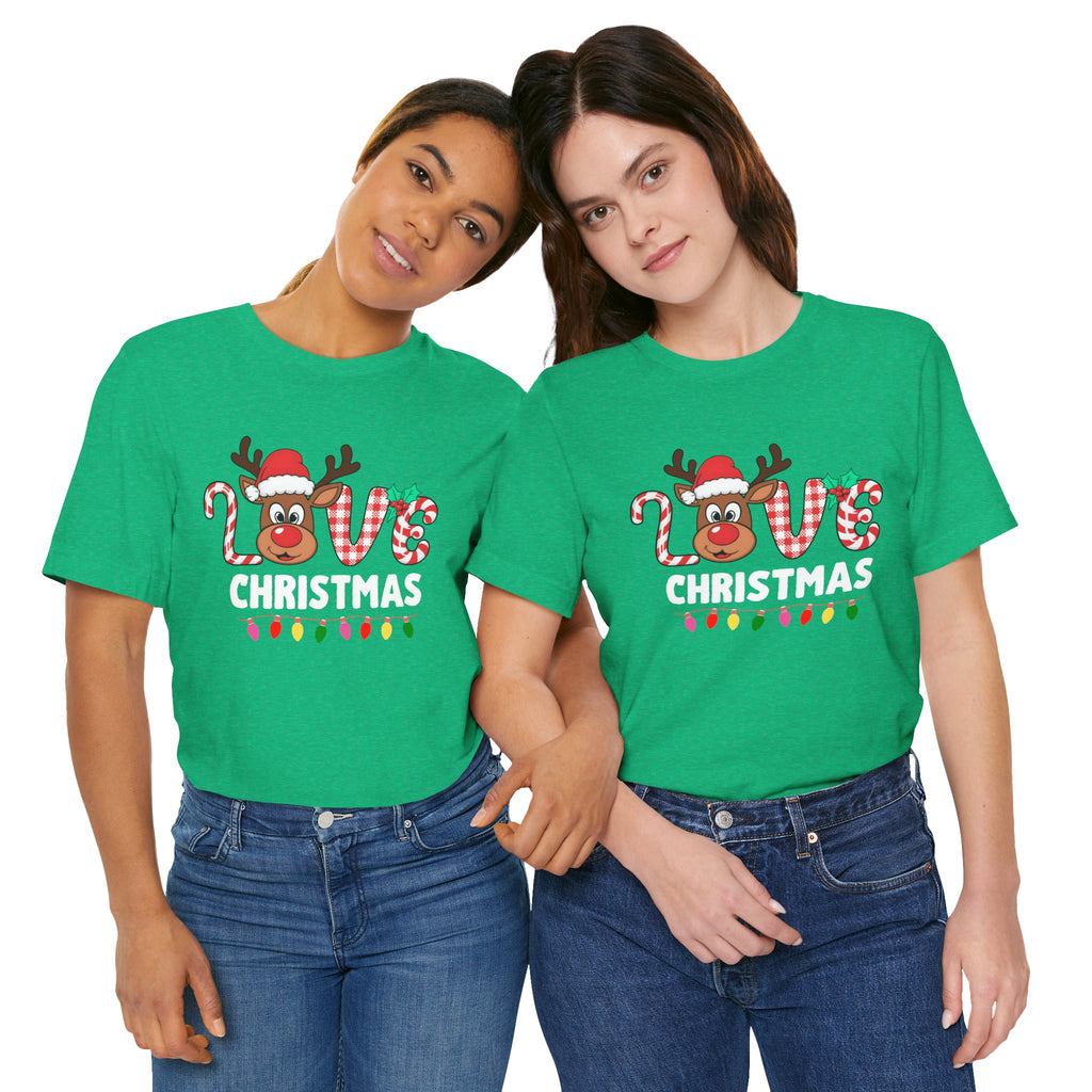 Cute Holiday Love Reindeer Tee