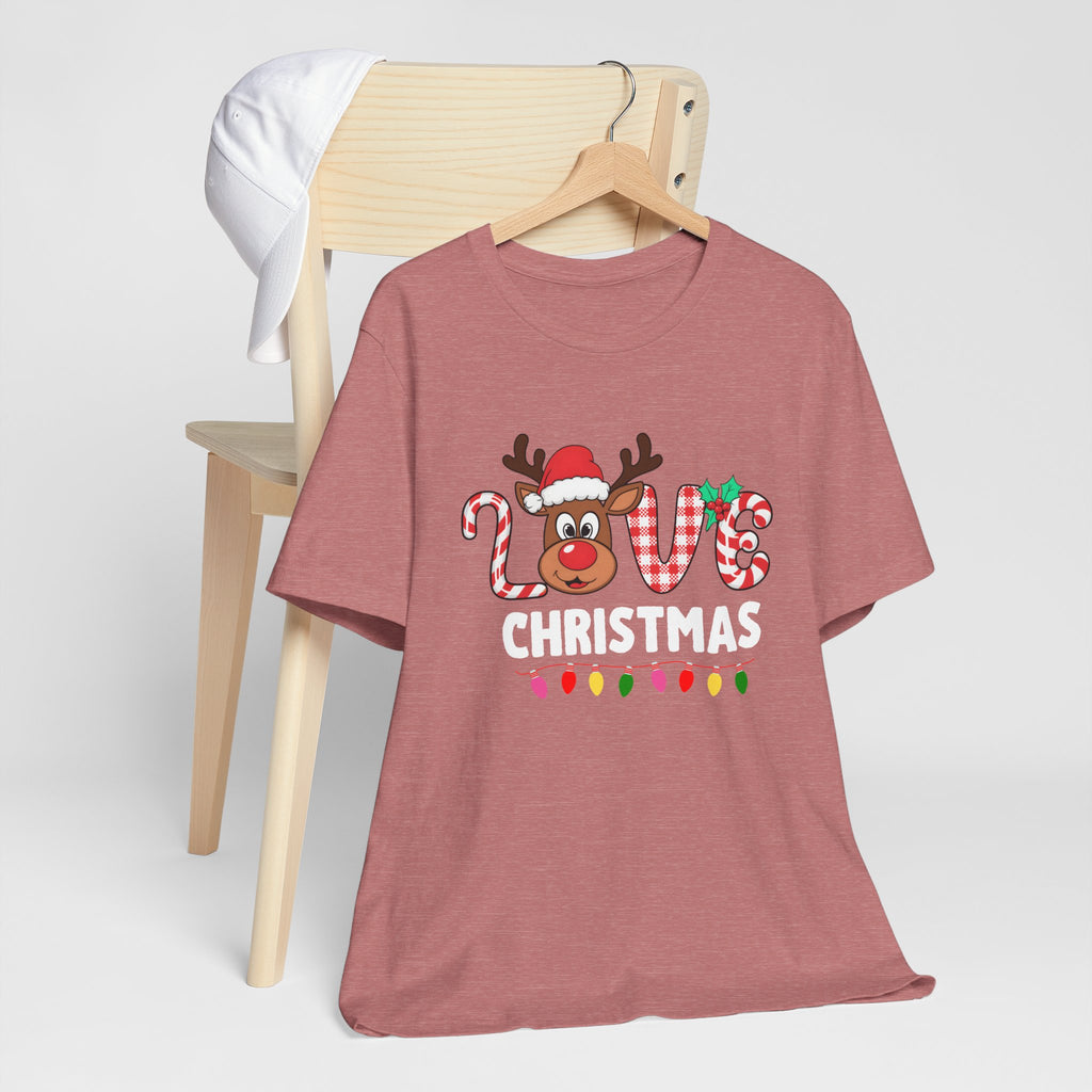 Cute Holiday Love Reindeer Tee