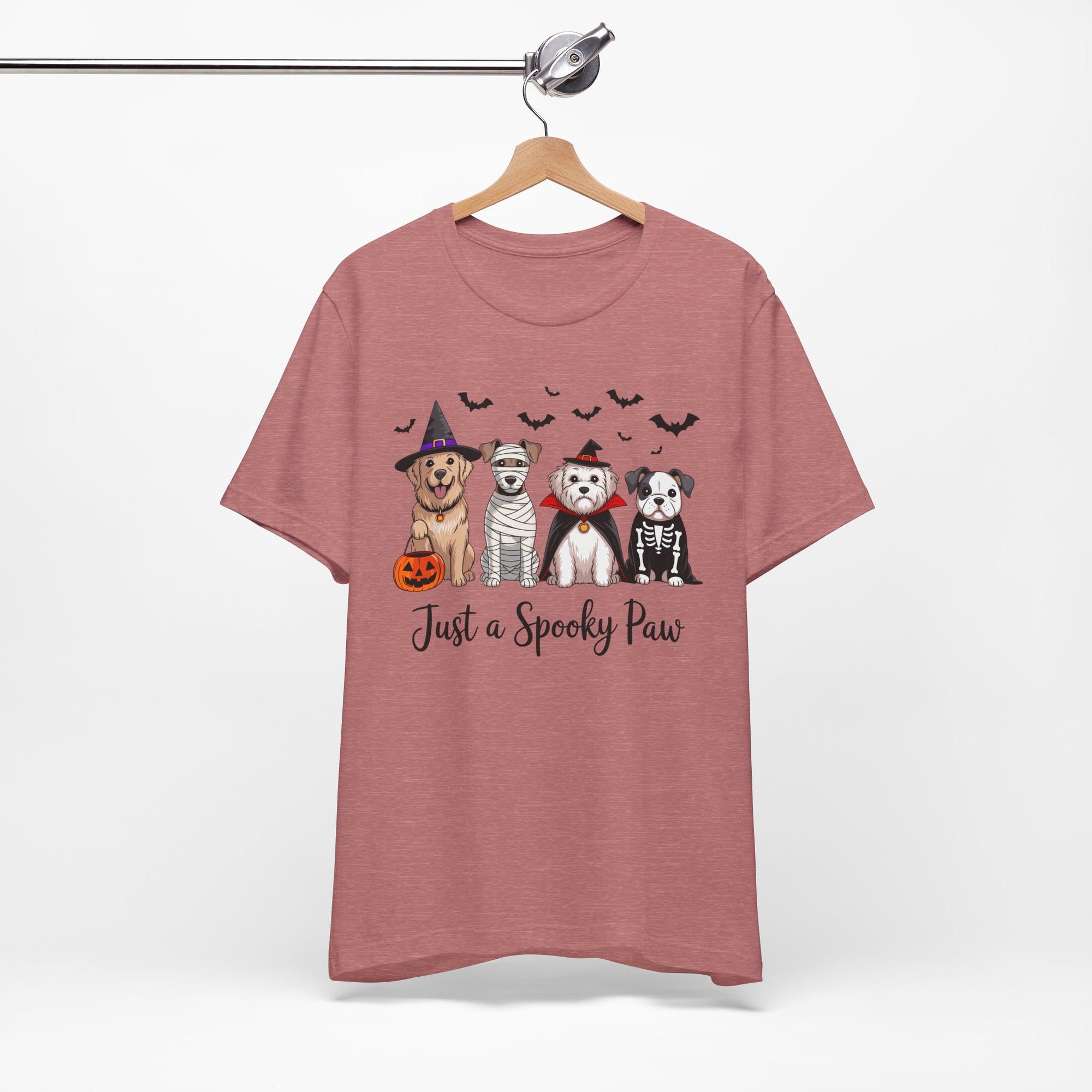 Dog Tee - Just a Spooky Paw, Unisex Halloween Pet Lover Gift, Dog Mom Shirt