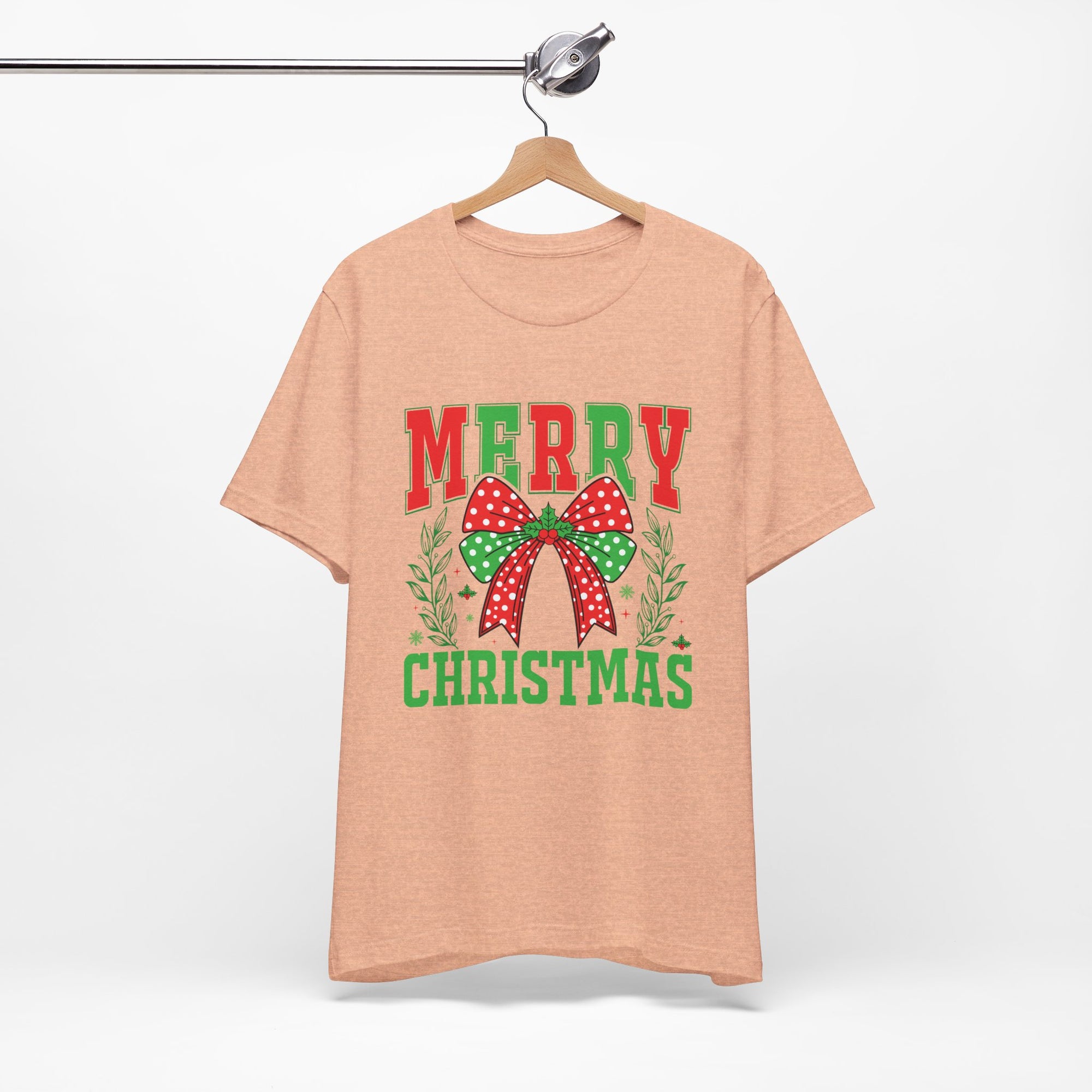 Merry Christmas Unisex Short Sleeve Tee, Holiday Shirt, Christmas Gift, Casual Wear, Family Matching Outfits