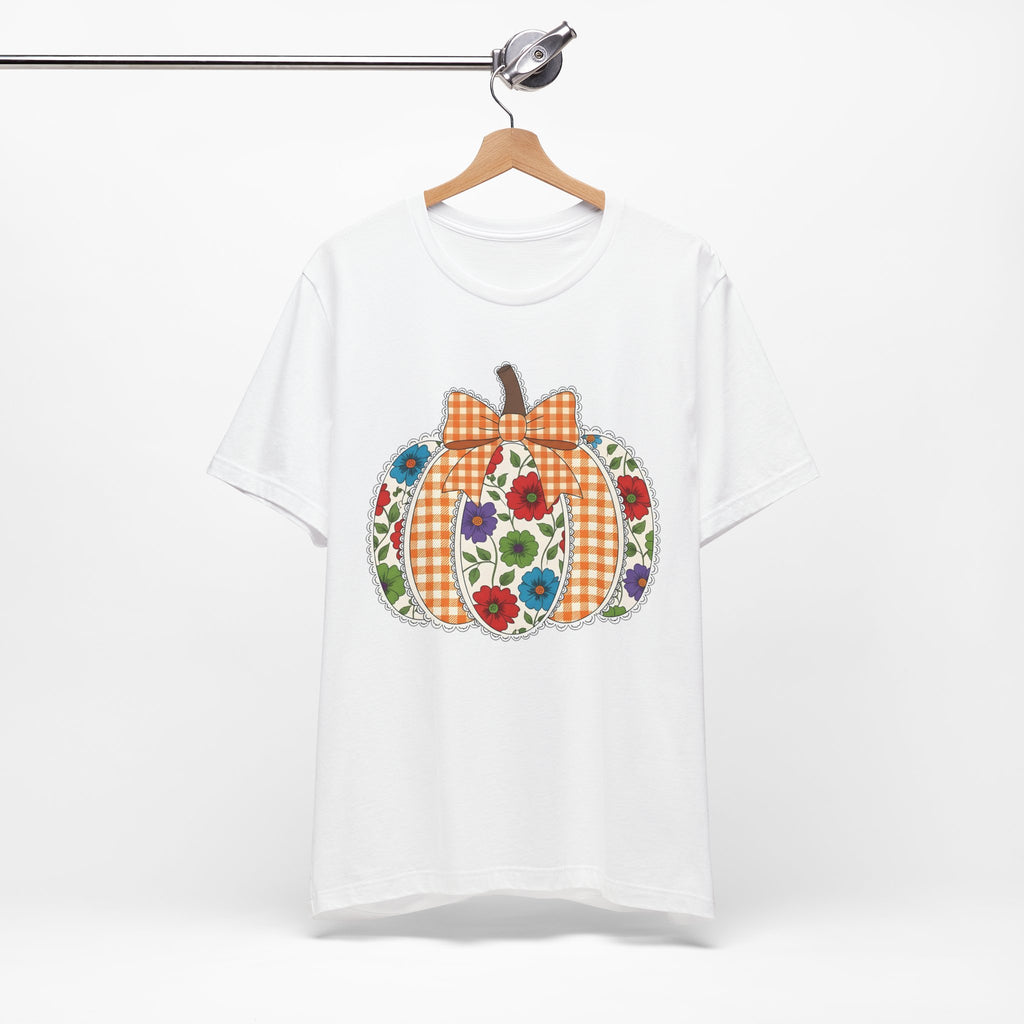 Floral Pumpkin Tee - Fall Fashion