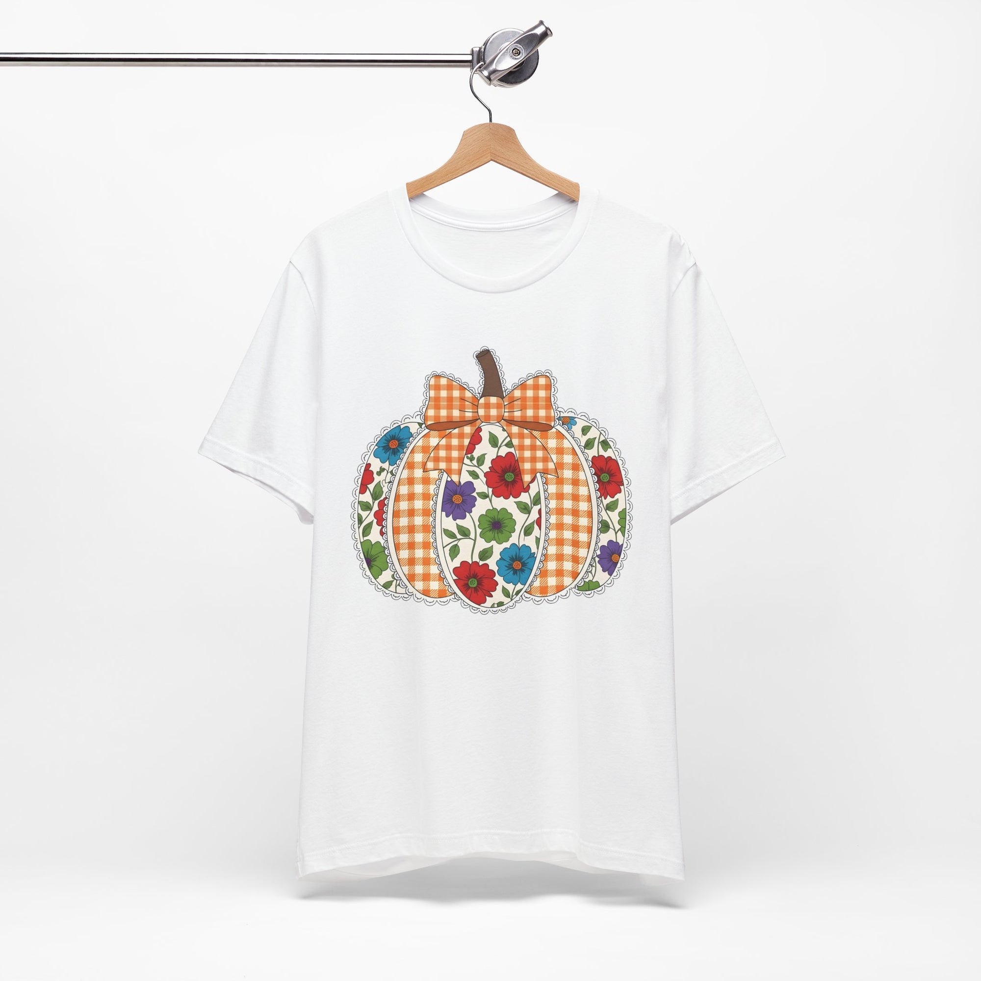 Floral Pumpkin Tee - Fall Fashion