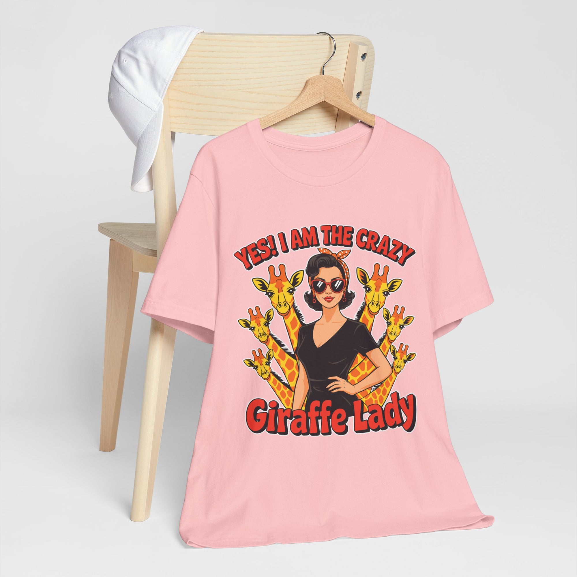 Yes I Am The Crazy Giraffe Lady T-Shirt